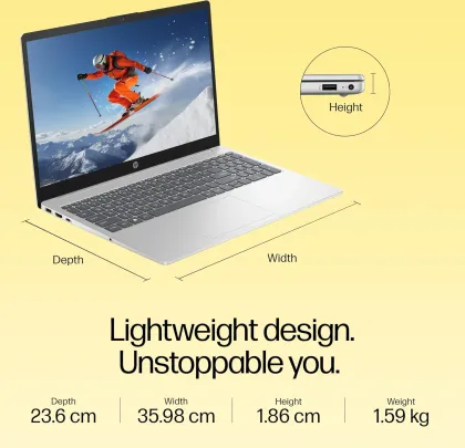 HP 15-fc1039AU Laptop (AMD Ryzen 5 7535HS/ 16GB/ 512GB SSD/ Win11 Home)