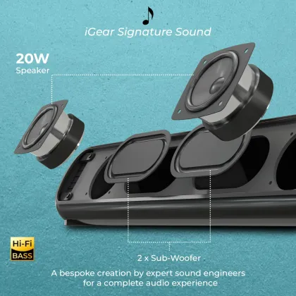 iGEAR Immerse 20W Bluetooth Soundbar