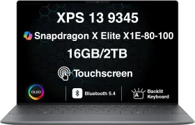 Dell XPS 13 9345 Laptop (Snapdragon X Elite X1E-80-100/ 16GB/ 2TB SSD/ Win 11)