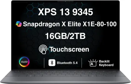 Dell XPS 13 9345 Laptop (Snapdragon X Elite X1E-80-100/ 16GB/ 2TB SSD/ Win 11)
