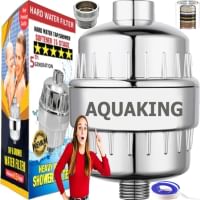 AQUAKING Shower Filter For Hard Water Bathroom Tap Softener