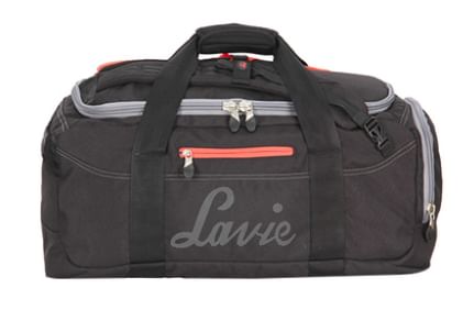 Lavie Rogue Black Solid Polyester Duffle Bag