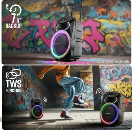 Zebronics Zeb Ginox 80W Bluetooth Speaker