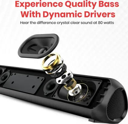 Portronics Pure Sound Pro X 80W Bluetooth Soundbar
