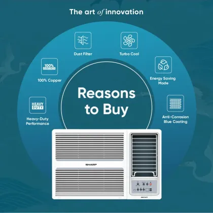 Sharp AF-WA18F3X-SCN 1.5 Ton 3 Star 2026 Window AC