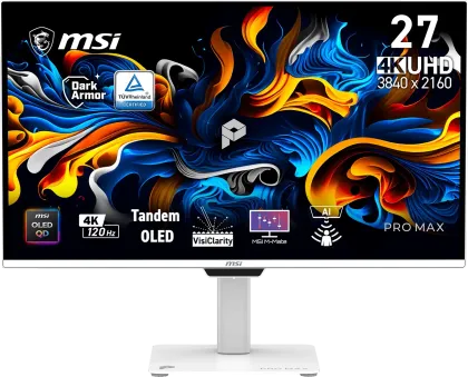 MSI PRO MAX 271UPXW12G 27 inch UHD 4K QD-OLED Monitor