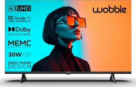 Wobble K Series 43 inch Ultra HD 4K Smart LED TV (WB43UDAGU2875D25)