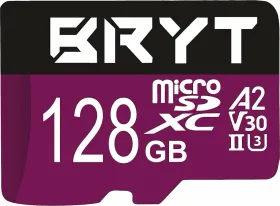 BRYT V30 128 GB Micro SDXC UHS-II Memory Card