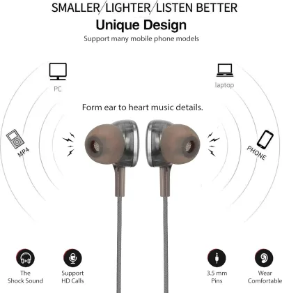 Hitage HB-1413 Wired Earphones