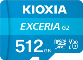 Kioxia Exceria G2 512GB Micro SDXC UHS-I Memory Card