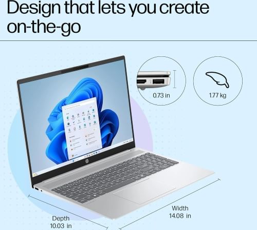 HP OmniBook 5 14-ba1789TU Laptop (13th Gen Core i5/ 16GB/ 512GB SSD/ Win11)