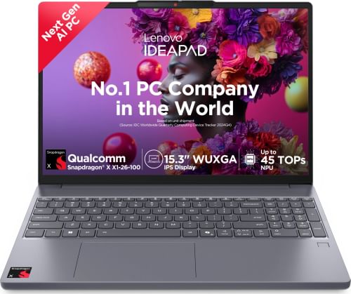 Lenovo IdeaPad Slim 3 15Q8X10 83N30020IN Laptop (Qualcomm Snapdragon X/ 16GB/ 512GB SSD/ Win11 Home)