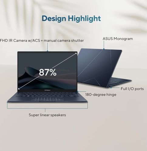 Asus Zenbook 14 OLED 2024 UX3405MA-QD552WS Laptop (Intel Core Ultra 5/ 16GB/ 1TB SSD/ Win11 Home)