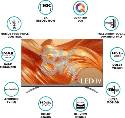 Hisense 75U80G 75-inch Ultra HD 8K Smart QLED TV