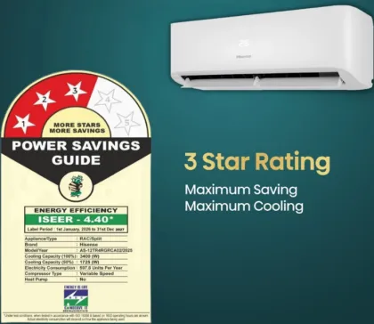 Hisense AS-12TR4RGRCA02 1 Ton 3 Star 2026 Inverter Split AC