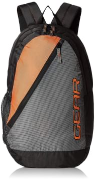 Gear 29 Ltrs Grey and Orange Casual Backpack (BKPCAMPS40406)