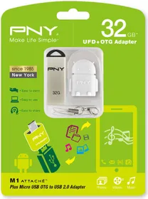 PNY M1 Attache with OTG Adapter 32GB Pen Drive
