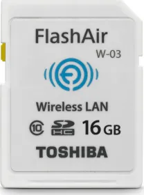 Toshiba Flash Air-III 16GB SDHC Class 10 Memory Card (Wireless)
