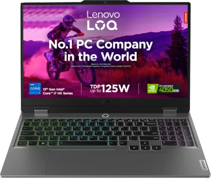 Lenovo LOQ 15IRX9 83DV01LQIN Gaming Laptop (13th Gen Core i7/ 16GB/ 512GB SSD/ Win11/ 6GB Graph)