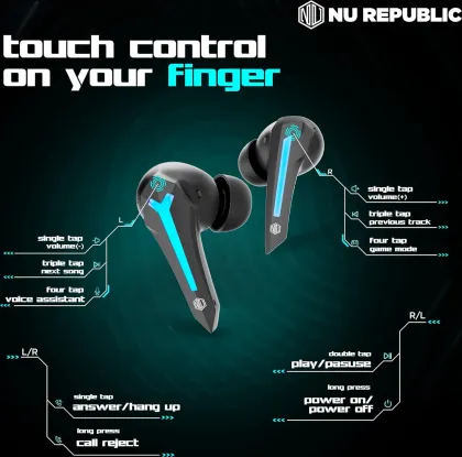 Nu Republic Cyberstud X4 Firefly True Wireless Earbuds