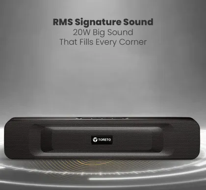 Toreto Sound Beam 20W Bluetooth Soundbar