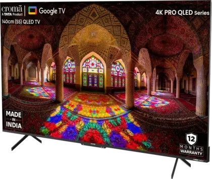 Croma CREL055UGC024603 55 inch Ultra HD 4K Smart QLED TV