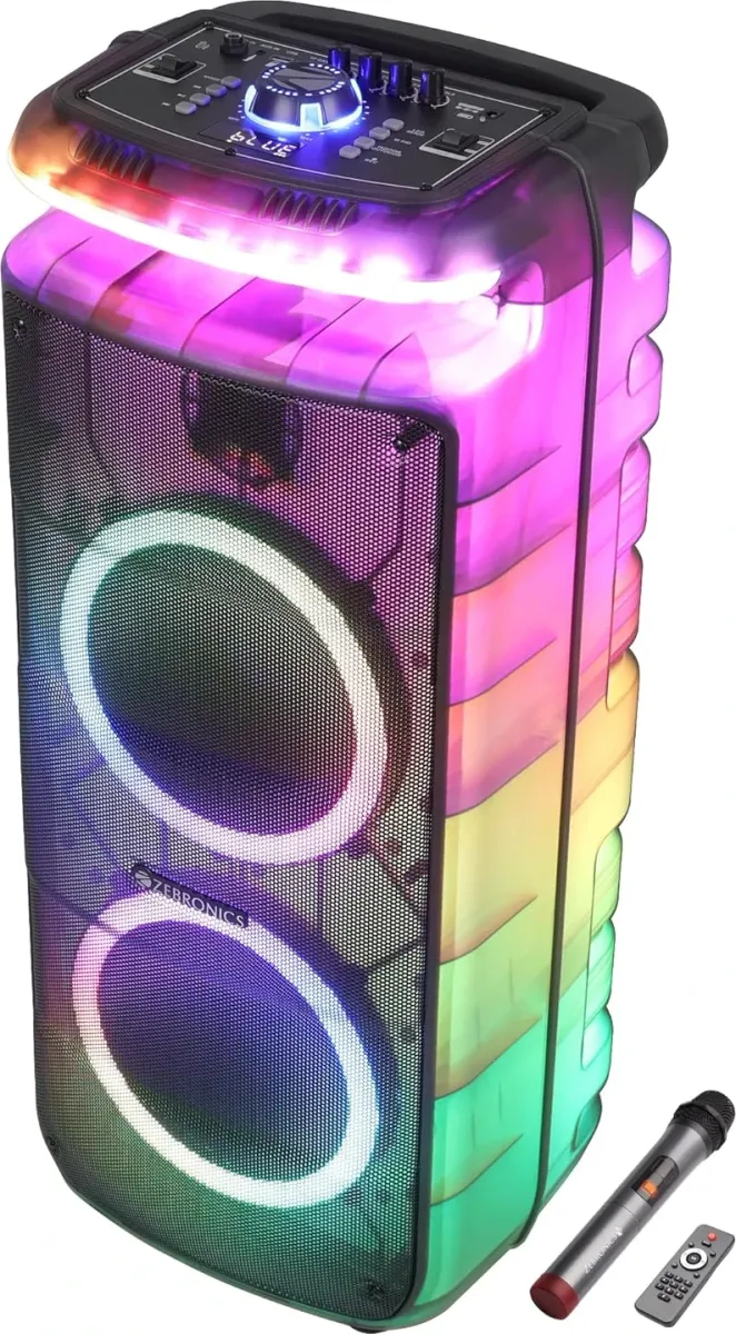 Zebronics Zeb Glow Box 8B 160W Bluetooth Speaker - Price in India (Jul ...