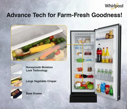 Whirlpool 230 IMPRO GD ROY 5S Inv 207 L 5 Star Single Door Refrigerator