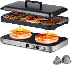 AMZCHEF IRC121G 1800W Induction Cooktop