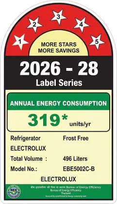 Electrolux UltimateTaste 700 EBE5002C-B 496 L 1 Star Double Door Refrigerator