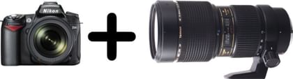 Nikon D90 DSLR (with AF-S 18-105mm VR Kit Lens) + Tamron A001(AF70-200) F/2.8 Di LD (IF) Macro Camera Zoom Lense for Nikon DSLR