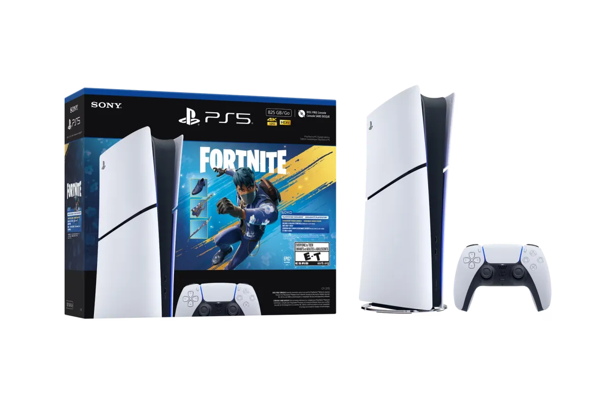 Sony PlayStation 5 Slim Digital Edition Gaming Console - Fortnite