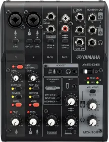 Yamaha AG06 MK2 Black 6-Channel Mixer