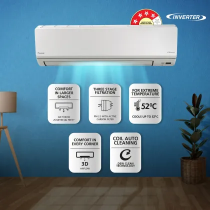 Daikin FTKL90UV16L 2.6 Ton 4 Star 2024 Inverter Split AC