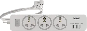 GM Cuba GM-3261 6 Amp 3 Sockets Surge Protector