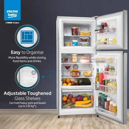 Voltas Beko RFF280D 243 L 2 Star Double Door Refrigerator