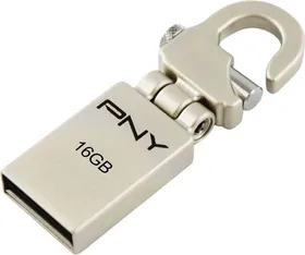 PNY USB Flash Drive Mini Hook Attache 16GB 16GB Pen Drive