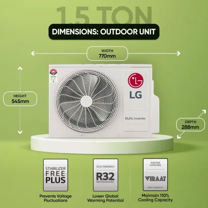 LG TS-Q19ENZE 1.5 Ton 5 Star 2024 Dual Inverter Split AC