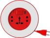 Goldmedal Twister 205122 10 Amp 3 Sockets Surge Protector