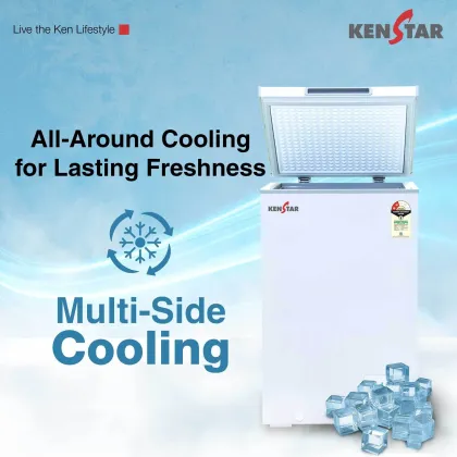 Kenstar 100VCF3SDKS26W 101 L Single Door Deep Freezer