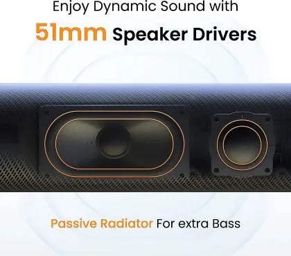 Ambrane Evoke Beam 16W Bluetooth Soundbar