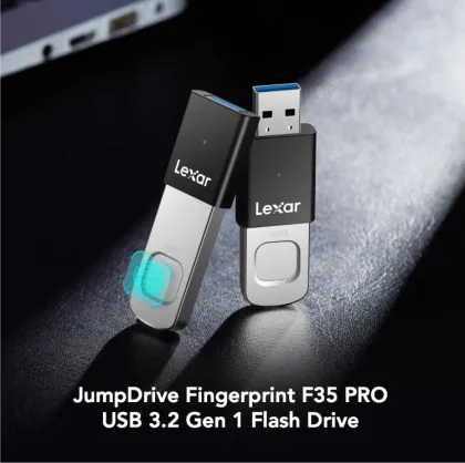 Lexar JumpDrive Fingerprint F35 PRO 128 GB USB 3.2 Gen 1 Flash Drive - image 4