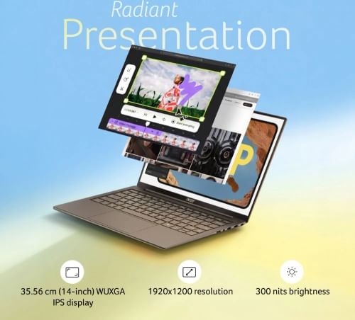 Acer Swift Neo SFN14-55 AI Laptop (Intel Core Ultra 5 125H/ 8GB/ 512GB SSD/Win 11)