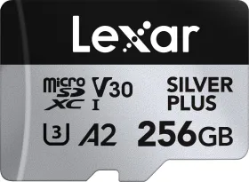 Lexar Silver Plus 256GB Micro SDXC UHS-I Memory Card