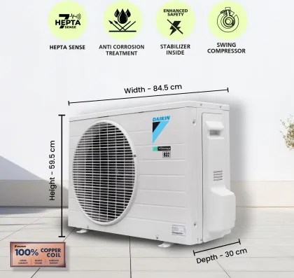 Daikin FTKC48UV16WF 1.4 Ton 3 Star 2025 Inverter Split AC