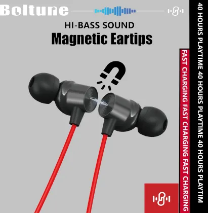 Boltune T60 Bullets Wireless Neckband