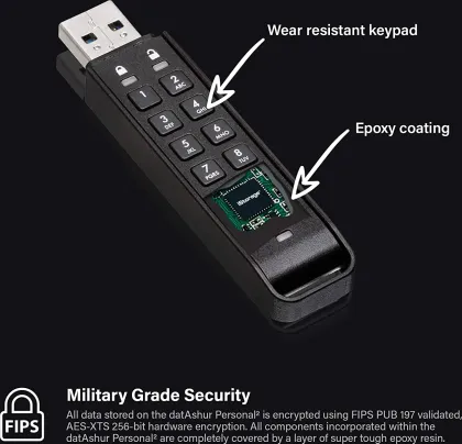 iStorage DatAshur Personal2 32GB USB 3.0 Flash Drive - image 5