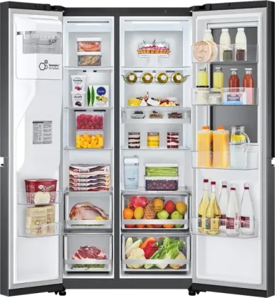 LG GL-X257AMC3 630 L 3 Star Side By Side Refrigerator