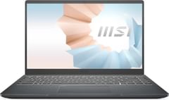 Asus ZenBook Pro UX580GE-E2014T Laptop vs MSI Modern 14 B11SBU-496IN Notebook
