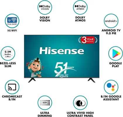 Hisense 58A71F 58-inch Ultra HD 4K Smart LED TV